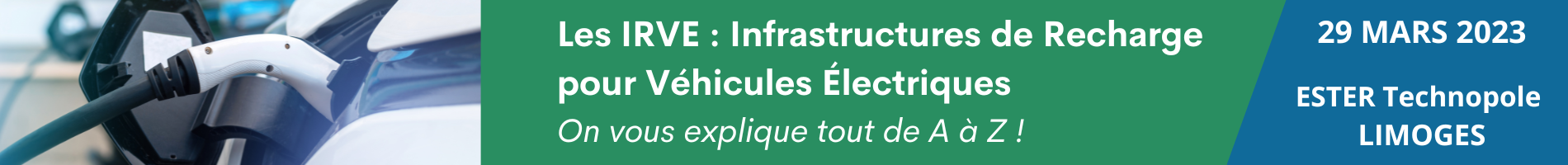 Header evenement ALPHA-RLH Les IRVE : Infrastructures de Recharge pour Véhicules Electriques ‘’On vous explique tout de A à Z ! ‘’