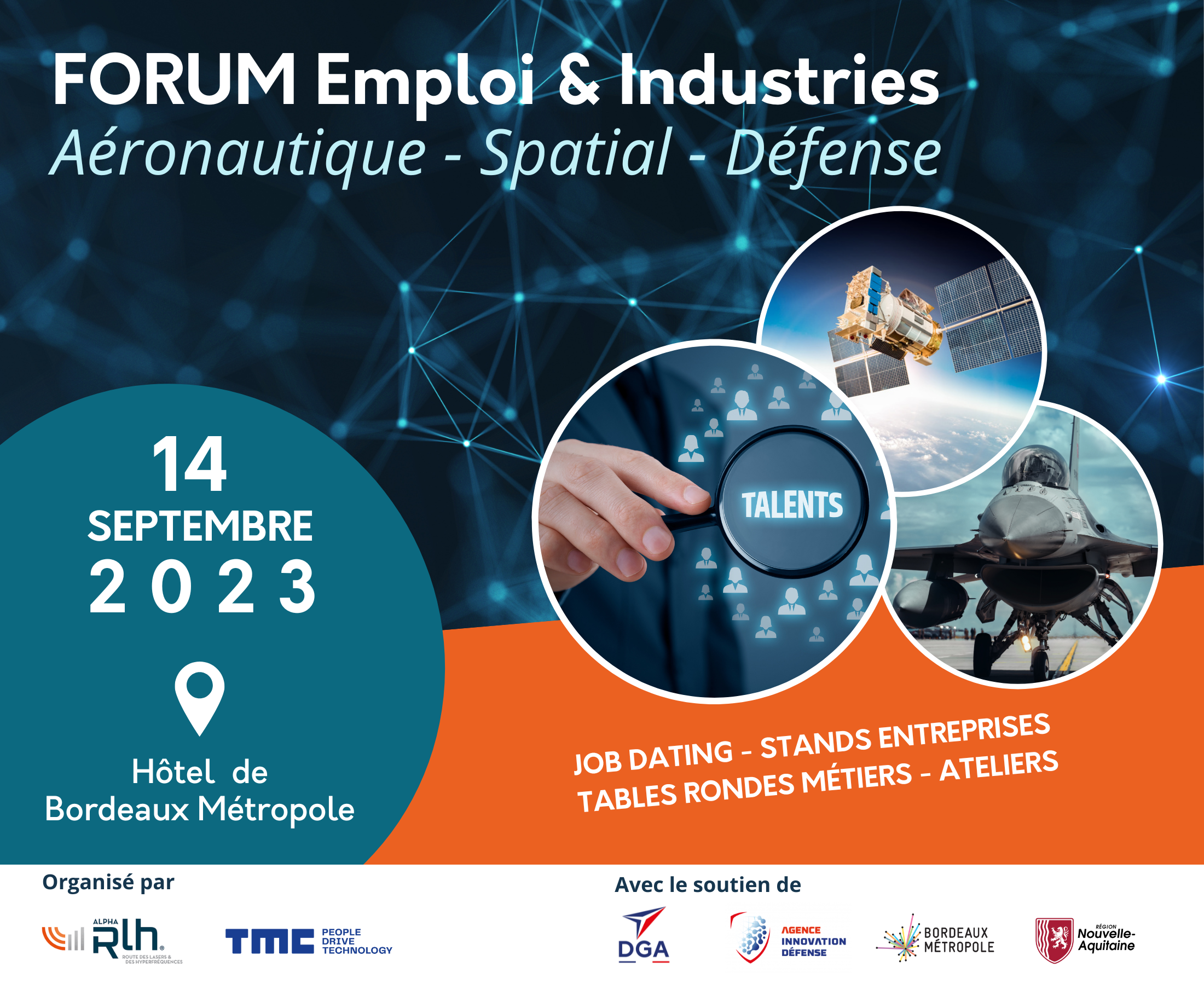 Évènement Espace entreprises - FORUM Emploi & Industries Aéronautique - Spatial - Défense