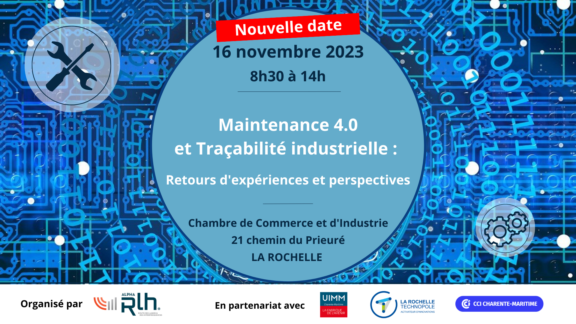 Évènement Maintenance 4.0 et traçabilité industrielle 2023 - La Rochelle
