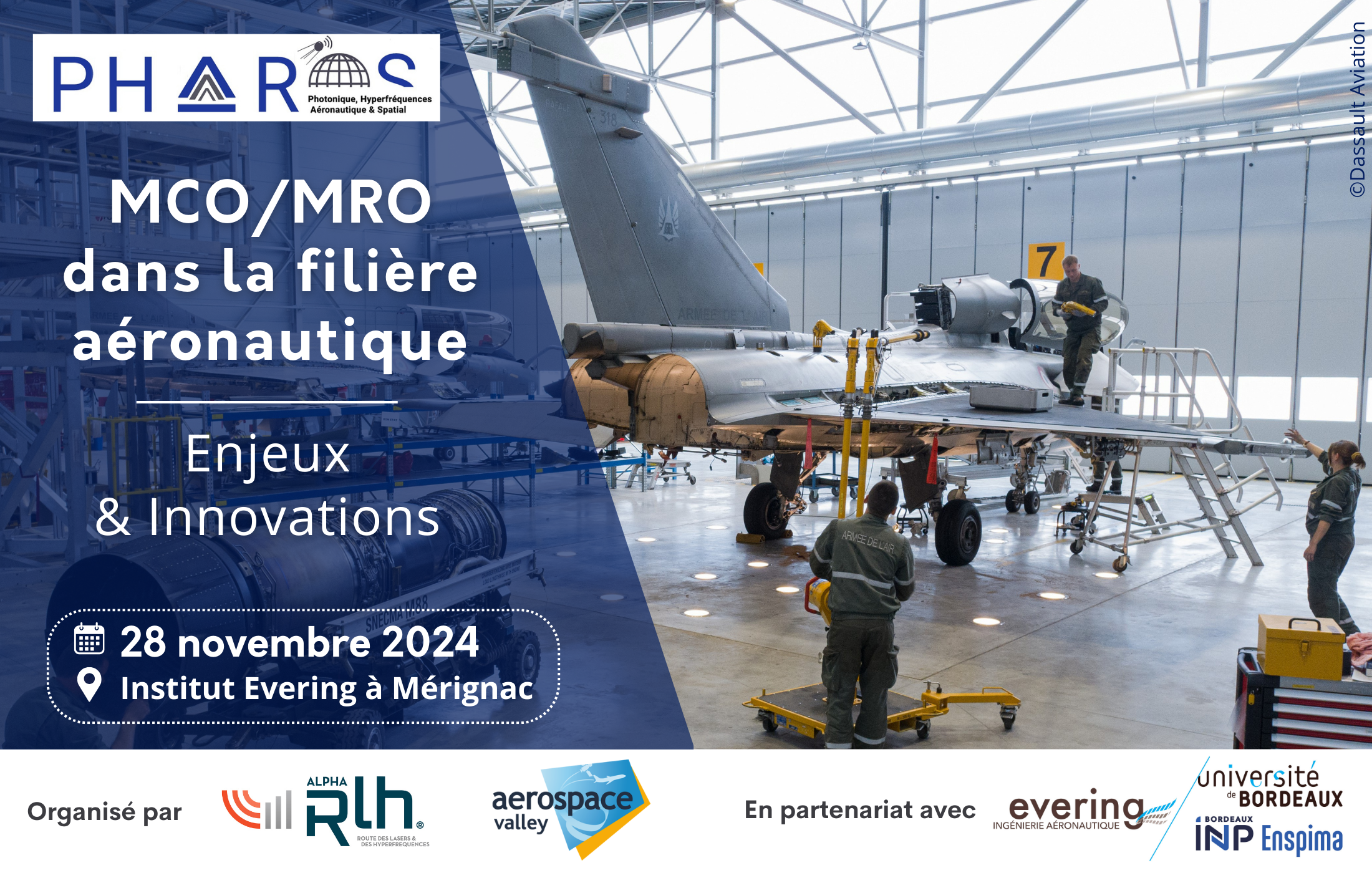 Évènement Journée PHAROS - MCO/MRO dans la filière aéronautique : enjeux et innovations 