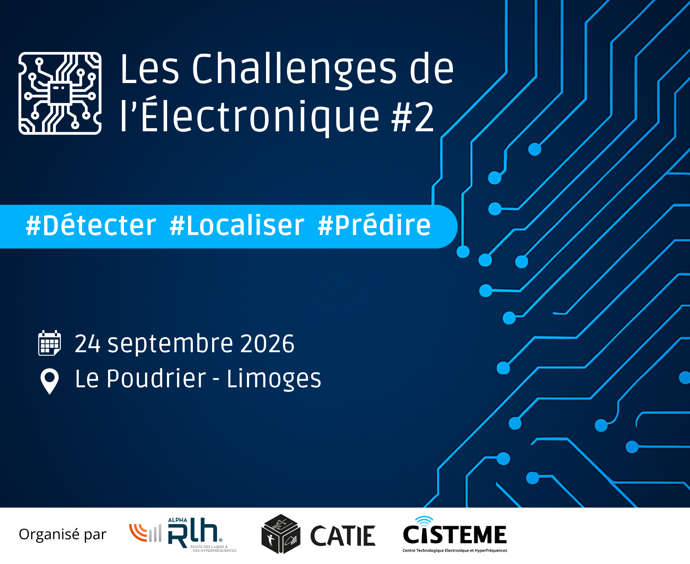 Évènement Les Challenges de l'Électronique #2 : détecter, localiser, prédire