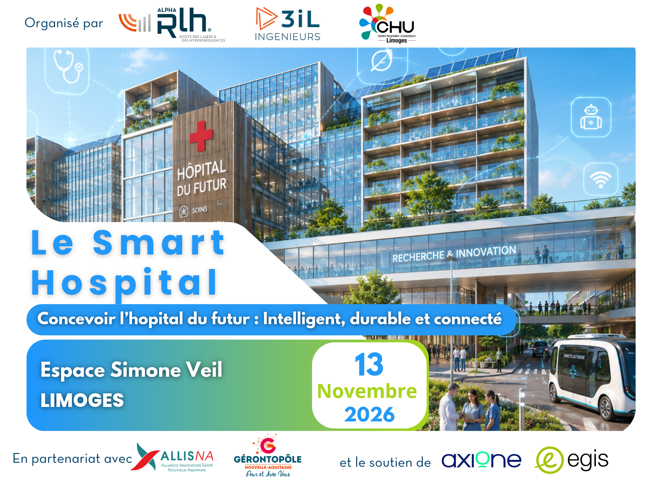 Évènement Le Smart Hospital - Concevoir l'hôpital du futur : intelligent, durable et connecté