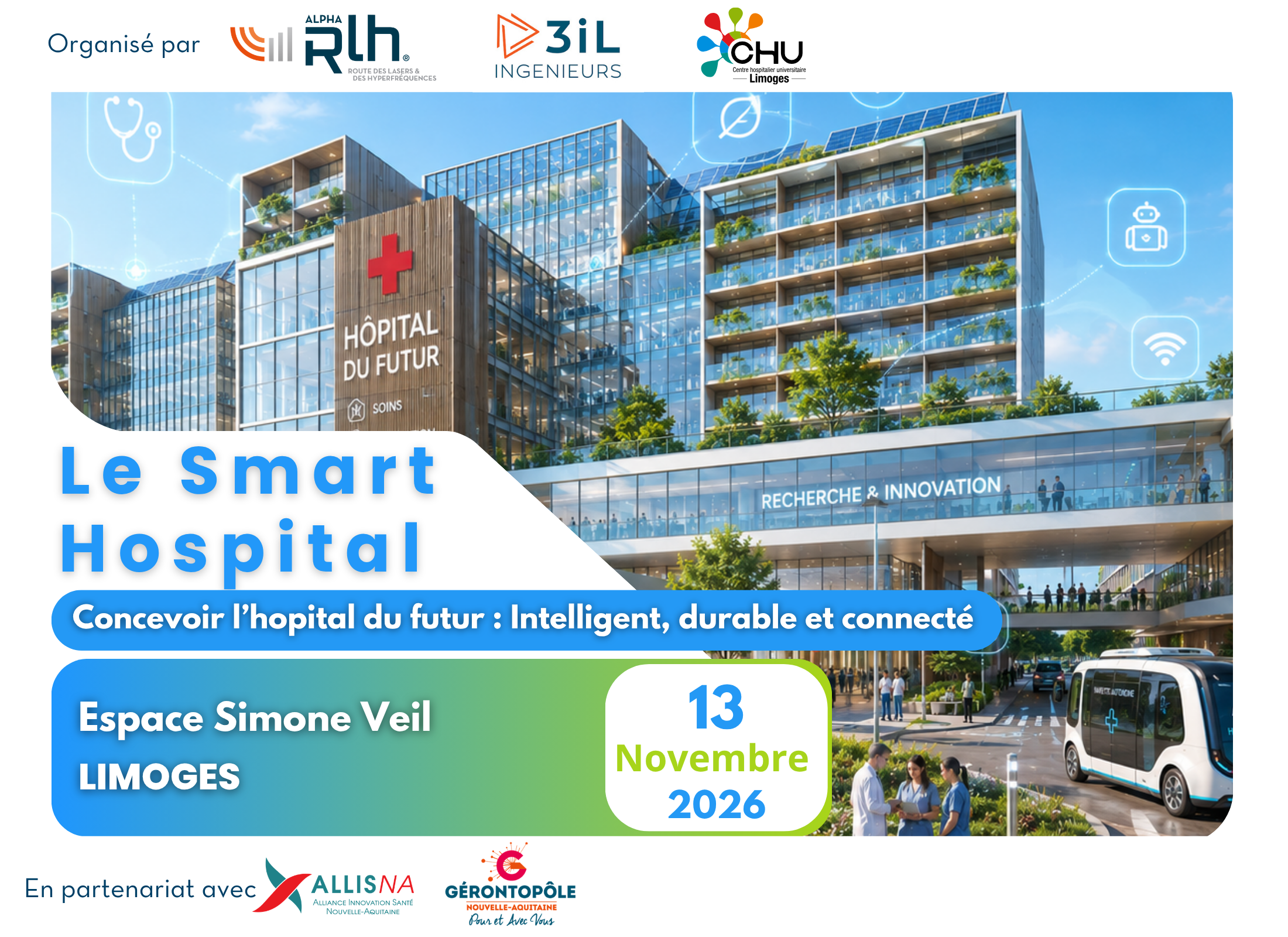 Évènement Le Smart Hospital - Concevoir l'hôpital du futur : intelligent, durable et connecté